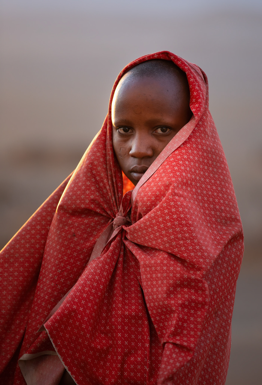 Erika Howard - Masai Girl with Sunrise