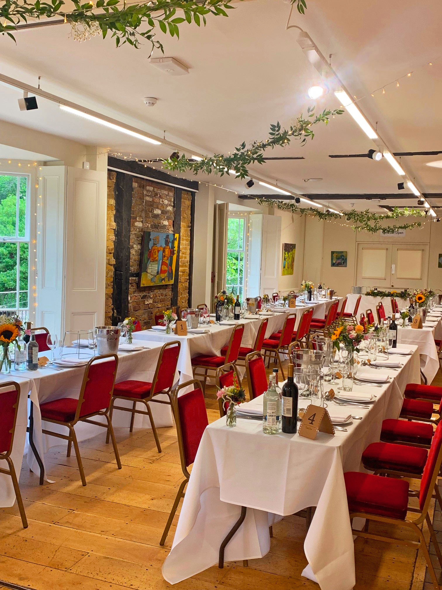 Dining in the Lower Gallery