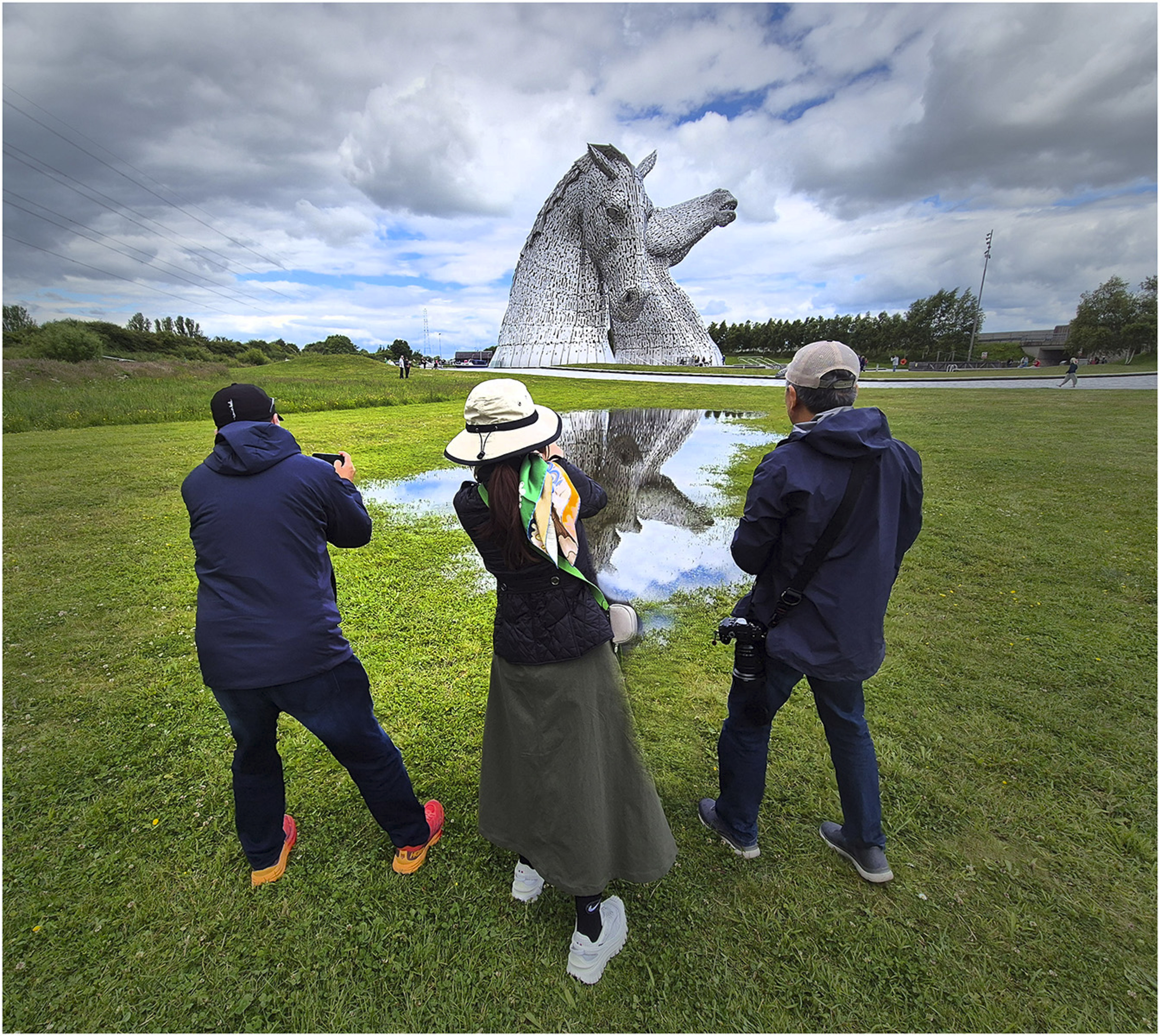 '2 Kelpies and Japanese Tourists'