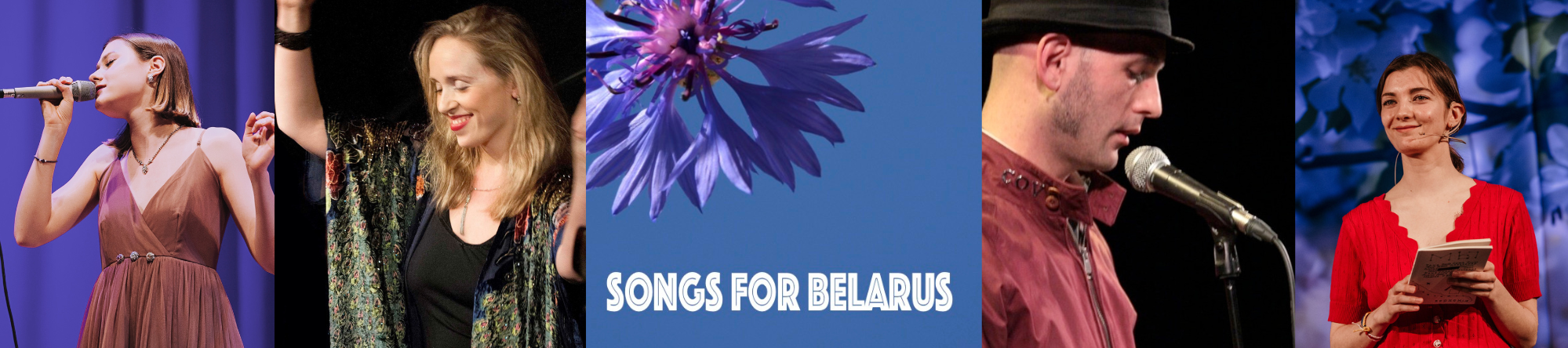 Songs for Belarus logo & performers