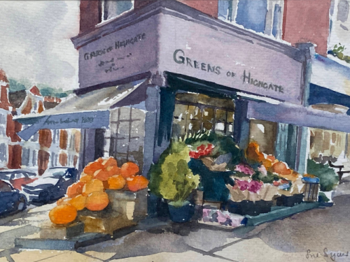 works by the Highgate Watercolour group